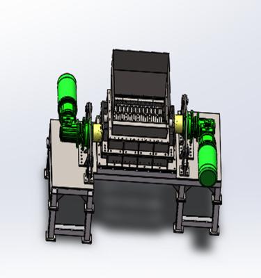 China Solid Waste Engine Block Skd11 Tire Tire Axle Shredder Dual Recycling Shredder Machine for sale