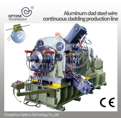 China Cable Manufacturing Industry Aluminum Clad Steel Cable Wire Coating Production Line With Low Price for sale