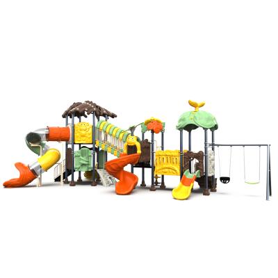 China PE & Stainess Steel Hot Selling Customized Big Size Kids Outdoor Playground Sets Colorful Kids Playground Equipments for sale