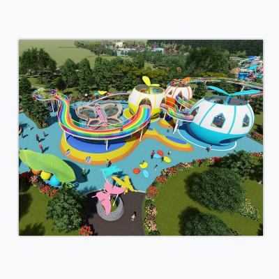 China 3-12years hot sale Customized Commerical Outdoor Playground Equipment Large Customized Palyground Outdoor Play Sets For Teenage Children for sale