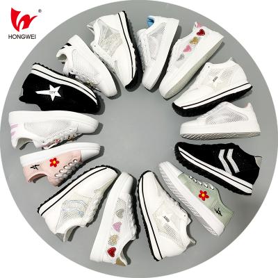 China Wholesale Bulk New Arrival Fashion Trend Breathable Platform Mesh Upper Small White Women Casual Sneakers Shoes Women Running Shoes for sale