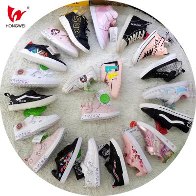 China Latest Kids Boys Girls Fashion PU Leather Casual Sneakers Kids Flat Running Sports Shoes for sale