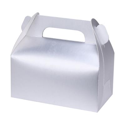 China Recycled Materials Factory Price Cake Slice Middle East Tissue Wrapping Paper Marble Paper Box With Handle for sale