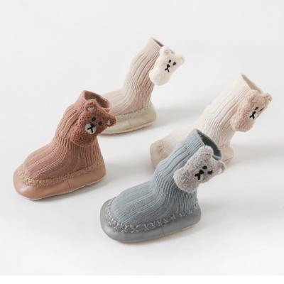 China High Quality QUICK DRY Cute 3D Cartoon Baby Shoe Socks Non Slip Anti Slip Floor Baby Toddler Shoe Socks for sale