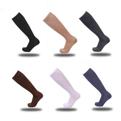 China Athletic Custom Compression Socks 20 -30 mmHg Copper Knee High Athletic Medical Gown Socks Compression Bumping for sale