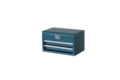 China 2 Drawer Tool Chest And Cabinet with Blue Sand Grain Finish for home, factory (THB-10120) for sale