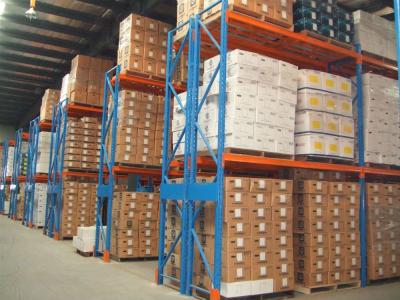 China Warehouse Adjustable Storage Shelving , Galvanized Narrow Aisle Pallet Racking for sale