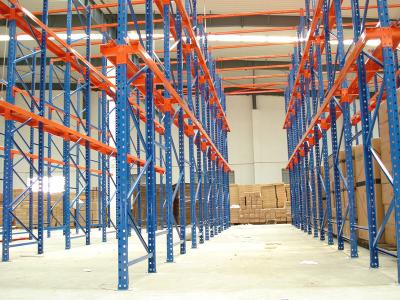 China Pálete resistente de aço ajustável que submete 2m - 12m, shelving longo do período à venda