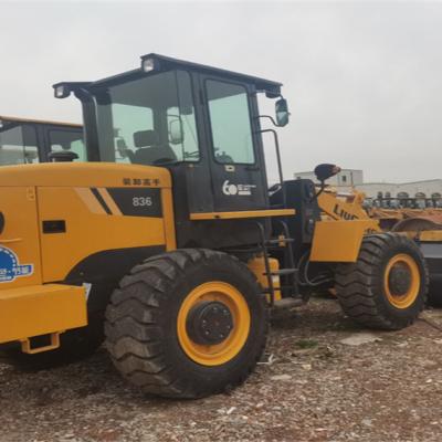 China Building Material Stores Used 3 Ton Pilot Loader Liugong CLG836 Tire Loader With Extended Arm Front Unloading For Sale In Stock for sale