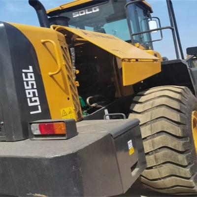 China Construction Material Shops 5 Ton Tire Second Hand Loader Available Sale, Lingong LG956L Pilot Loader, Front Discharge Type for sale