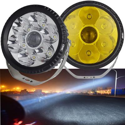 China 4X4 4WD ATV JALN7 5 Inch Off Road Laser LED Spot Ray Driving Lamp 4x4 4WD Lamp Headlight Amber White Car For JEEP Raptor F-15 Pickup Truck for sale