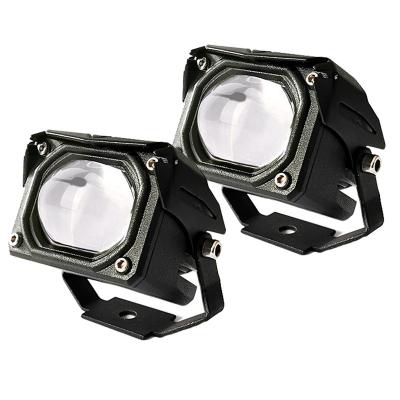 China Double Beam 40W 6000K 3000K Car Fog Light Motorcycle LED Spotlight 4X4 4WD ATV Yellow White White High Low Spot ATV UTV for sale