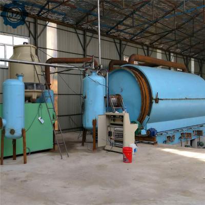 中国 Waste Tires Recycling Production Line For Fuel Oil, Scrap Tyre To Oil Pyrolysis Plant 販売のため