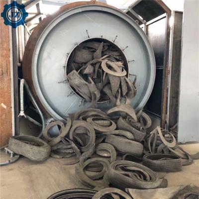 China 10TPD,12TPD,15TPD Scrap Tyre Rubber Pyrolysis Production Line For Fuel Oil for sale