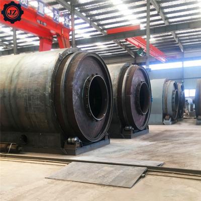 China 10 Tons Waste Plastic Used Tyre Rubbers Pyrolysis To Fuel Oil Plant For Waste Recycling for sale