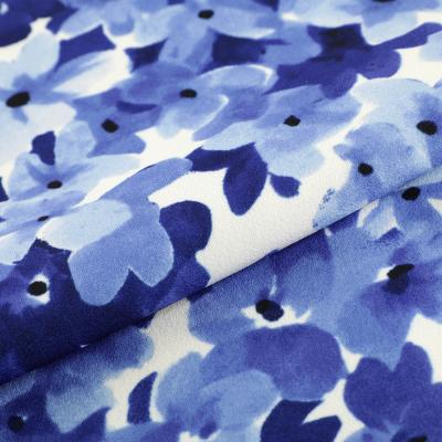 China Cheap price Shrink-resistant accept custom ink style print crepe polyester spandex scuba fabric from china for sale