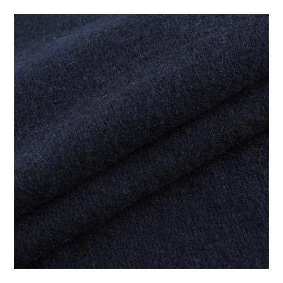 China Factory Shrink-Resistant One Side Brushed Sweater Knit Spandex Solid Poly Hacci Plain Fabrics for sale