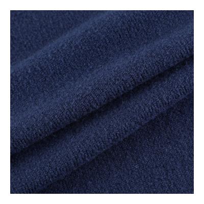 China Professional soft knitted warm custom spandex knitted fabric Shrink-resistant polyester brush solid color hacci for sale