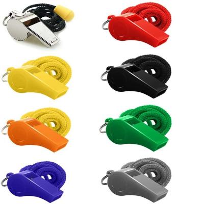 China Outdoor Survival Camping Hiking High Quality Multiple Colors Whistle Amazon ABS Outdoor Indoor Survival Hot Selling Plastic Whistle for sale