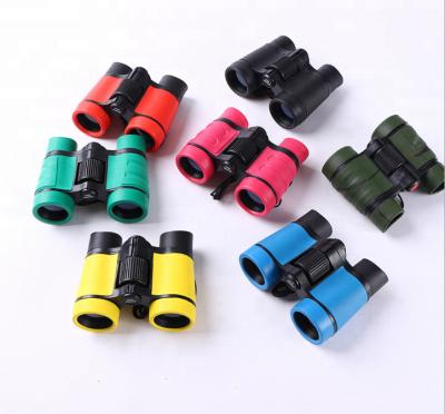 China OEM CE&Rosh 4X30 Plastic And Rubber Children's Telescope Promotion Plastics Toy Binoculars For Children for sale