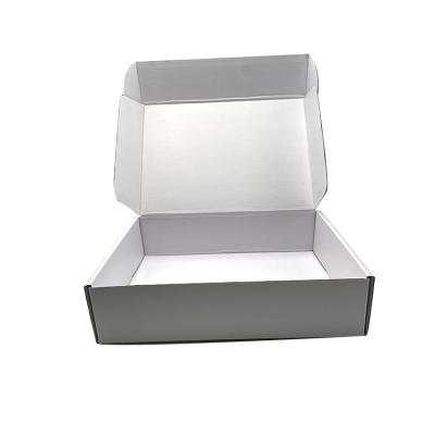 China Recyclable Cardboard Packaging Luxury White Paper Slipper Custom Mailer Corrugated Shipping Boxes for sale