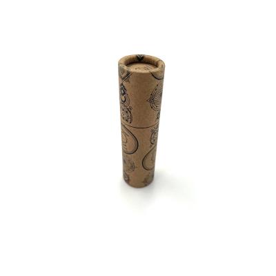 China Maxcool 0.3oz 1oz Handmade Biodegradable Cardboard Lift Up Paper Tube For Air Freshener Packaging Paper Lip Balm Container Tubes for sale