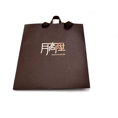 China Matte Laminated Retail Shopping Euro Custom Printed Custom Made Handmade Tote Paper Bag With Logos for sale