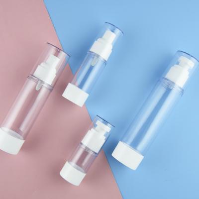 China Competitive Price Cosmetic Plastic Viable AS Pump Lotion Bottle With Airless Cap for sale