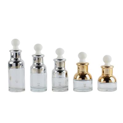 China Viable Original Cosmetic Serum Skin Care Packing Essential Oil Dropper Glass Bottles for sale