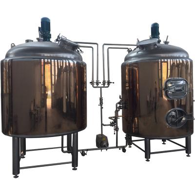 China Low Price Hotels Ace Micro Fermenter Fermentation Tank Red Copper Brewery for sale