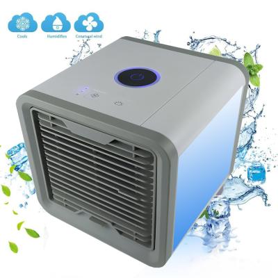 China Portable Air Conditioner Mini USB Air Cooling Cooler Fan Humidifier Light Desktop Purifier Portable Air Conditioner 7 Colors for Office Bedroom for sale