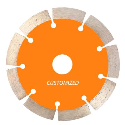 China Hot Sale Customized Segmented Diamond Saw Blade Cutting For Stone Marble Concrete Bricks 110-300mm for sale