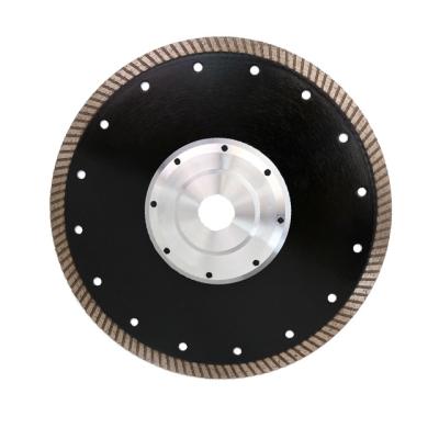 China Hot Granite Pressed Sintered Diamond Cutting Disc Turbo Saw Blade With Clamp for sale