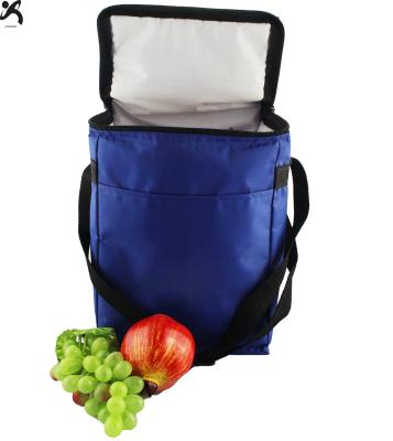 China Waterproof Insulated Thermal Lunch Grocery Wine Cooler Bag Promotional Freezable Nylon Cooler Bag For Picnic for sale