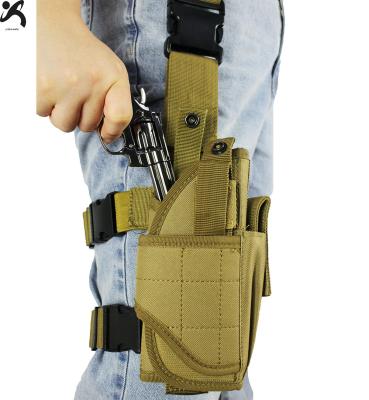 China Durable High Quality Nylon Military Hidden Drop Leg Holster Right Hands Carry Thigh Pistol Gun Holster for sale