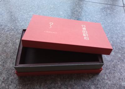 China Multi Layer Red Hard Gift Boxes 5mm Thickness With Upper / Lower Cover for sale