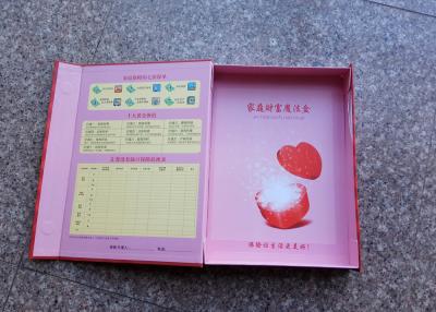 China Document Collection Magnetic Closure Gift Box , Book Style Gift Box Rectangle Shape for sale