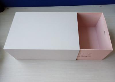 China Simple White Cardboard Corrugated Gift Boxes Drawer Design For Business for sale