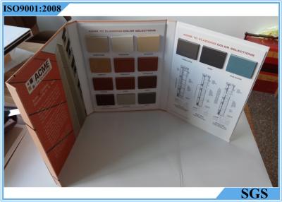 China Decorative Materials Granite Sample Book , Cabinet Coated Paper Tile Sample Book for sale