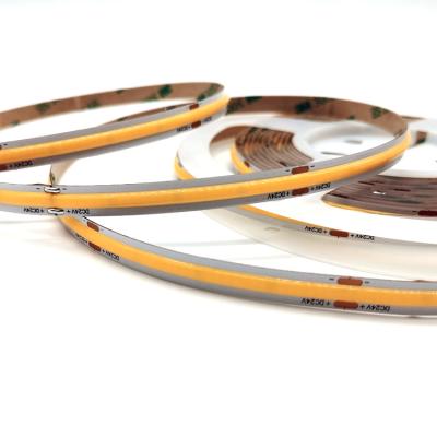 China Party Home Decoration Residential DC 24V 12V 9W Can Be Cut Without Spots New COB LED Flexible Strip for sale