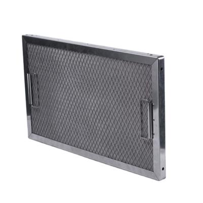 China Custom Pre-Filter High Quality Remove Oil Smoke Washable Metal Mesh Air Conditioning Pre Filter for sale