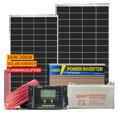 China Domestic Factory Price Off Grid Power System 3000w Solar Hybrid Solar System for sale