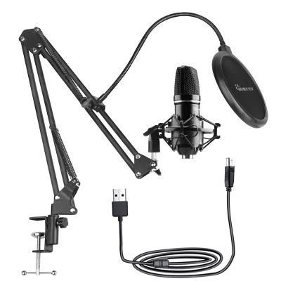 China Noise Reduction Mic Computer USB Microphone Condenser Microphone Studio Microphone Microphone With Support Drop Shipping for sale