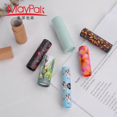 China Recyclable Push Up Paper Tube Packaging Box For Deodorant/Lip Balm/Lipstick for sale