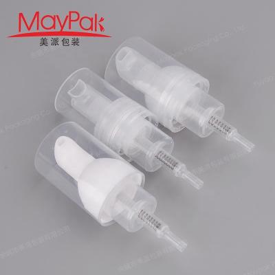 China 20/400 20/410 24/400 24/410 28mm 32mm PP plastic left right switch soap liquid dispenser foam pump mousse foaming pump for sale