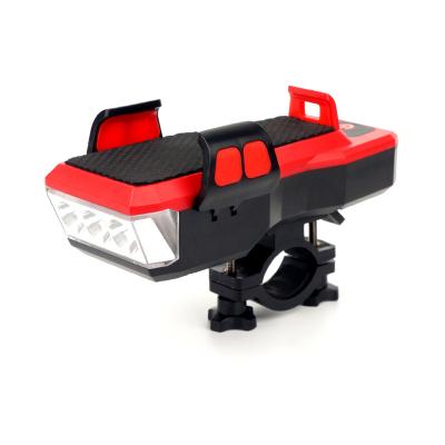 China VL-8251 5W 3.7V 4000MAh 130db USB 4in1 LED Rechargeable Front Light Plastic Charging Bike Light for sale