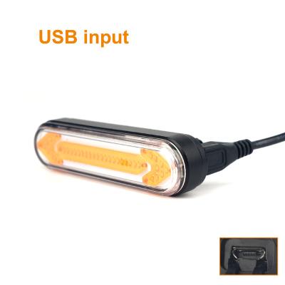 China New China Bicycle Bike Light 2LM 85*21*37mm Black Aluminum Rechargeable Sports Bicycle Rear Mount Lamp for sale