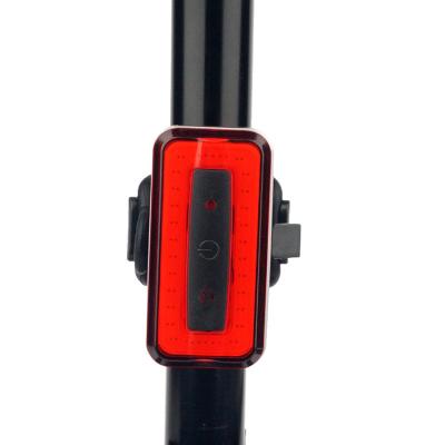 China Custom Sport VL-8223 Usb Rechargeable Bicycle Tail Light Rechargeable Rear Light Logo Accessories Cob Led Waterproof Bicycle For Cycling for sale