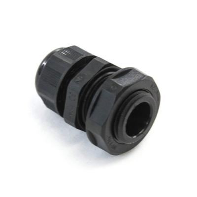 China Nylon Cable Glands 25 - 4mm-8mm Locknut PG9 Plastic Waterproof Adjustable Cable Connectors for sale