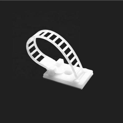 China Electronic Adjustable Cable Management Clips Self Adhesive Cable Holder Cord Organizer Cable Clips for sale